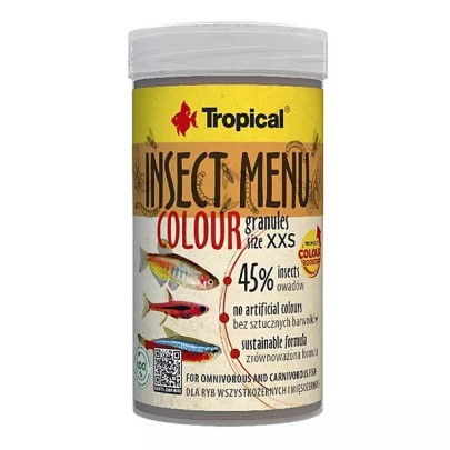 Tropical Insect Menu Colour Granules Size XXS 100ml 64gr