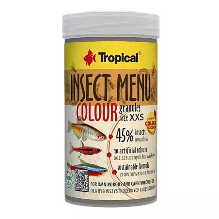Tropical Insect Menu Colour Granules Size XXS 100ml 64gr
