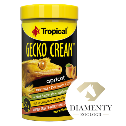 Tropical Gecko Cream Apricot Kayısılı Gecko Yemi 100ml 50gr