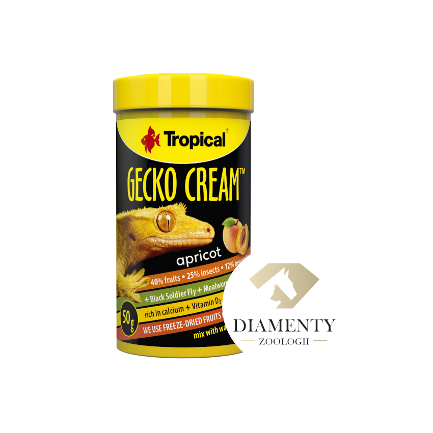 Tropical Gecko Cream Apricot Kayısılı Gecko Yemi 100ml 50gr