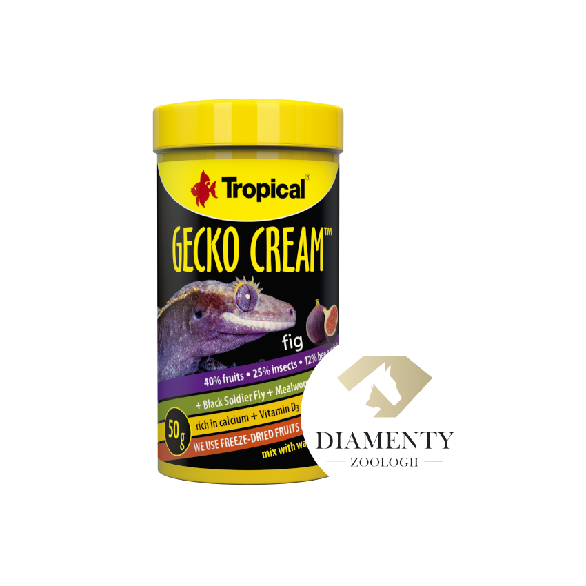 Tropical Gecko Cream Fig İncirli Gecko Yemi 100ml 50gr Tropical Gecko Cream Fig İncirli Gecko Yemi 100ml 50gr