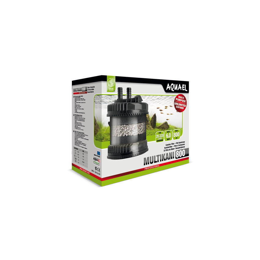 Aquael Multikani Filter Dış Filtre 800 Litre Aquael Multikani Filter Dış Filtre 800 Litre