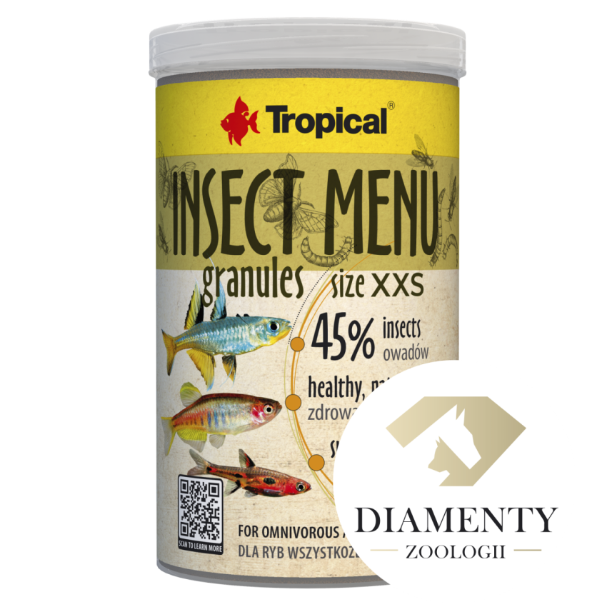 Tropical Insect Granules xxs size 250ml/ 160gr Tropical Insect Granules xxs size 250ml/ 160gr